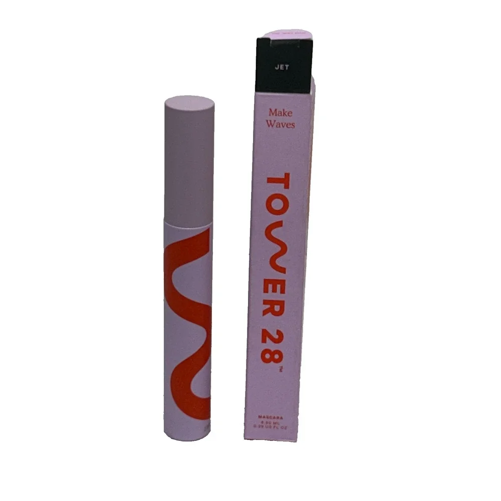 Tower 28 MakeWaves Jet Black Lengthening + Volumizing Mascara 8.50ml/0.29 oz New